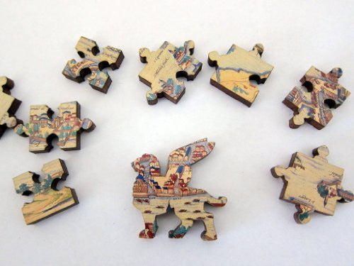 Artifact Puzzles - Old Venice Map Wooden Jigsaw Puzzle