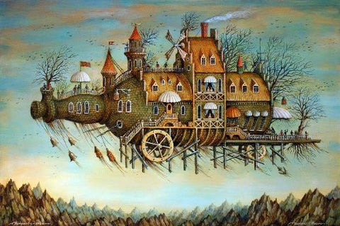 Artifact Puzzles - Tyukanov Flying Bottle Wooden Jigsaw Puzzle