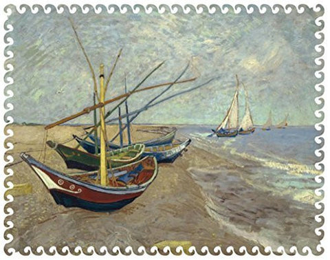 Artifact Puzzles - Van Gogh Boats Wooden Jigsaw Puzzle