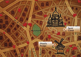 Artifact Puzzles - Vladstudio Paris Map Wooden Jigsaw Puzzle