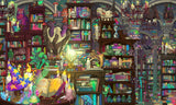Ecru Puzzles - Aaron Wolf Library Of Spells And Sorcery Wooden Jigsaw Puzzle