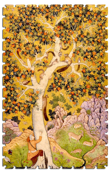 Artifact Puzzles - Abu Al-Hasan Squirrels Wooden Jigsaw Puzzle