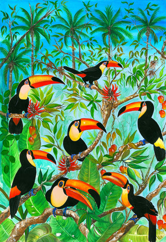 Artifact Puzzles - Jonathas Araujo Toucans Wooden Jigsaw Puzzle