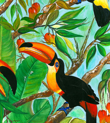 Artifact Puzzles - Jonathas Araujo Toucans Wooden Jigsaw Puzzle