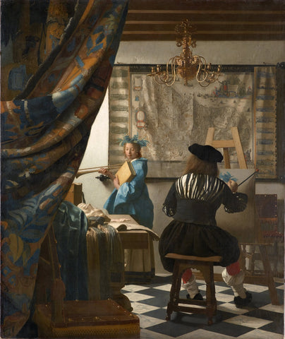 Artifact Puzzles - Vermeer Art Of Painting Wooden Jigsaw Puzzle
