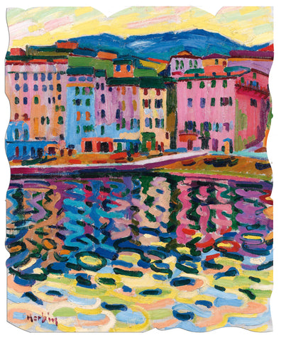 Ecru Puzzles - Auguste Herbin Quai Du Port De Bastia Wooden Jigsaw Puzzle