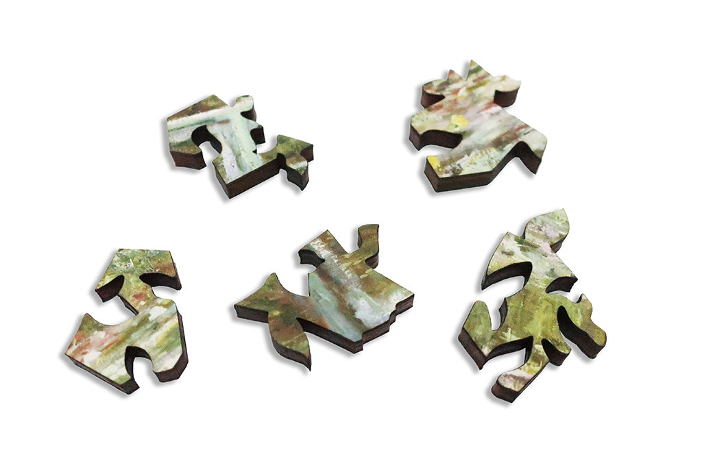 Artifact Puzzles - Monet Bridge Wooden Jigsaw Puzzle
