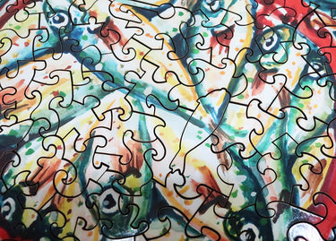 Artifact Puzzles - Kim Haworth Bucket Of Fish Wooden Jigsaw Puzzle