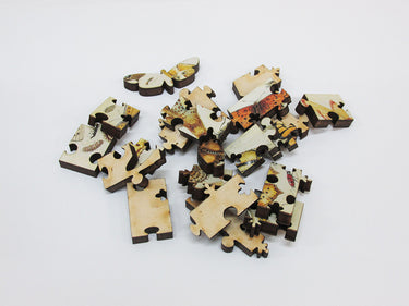 Artifact Puzzles - Jan Van Kessel Butterflies Wooden Jigsaw Puzzle