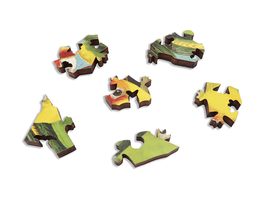 Artifact Puzzles - Audubon Carolina Parakeets Wooden Jigsaw Puzzle