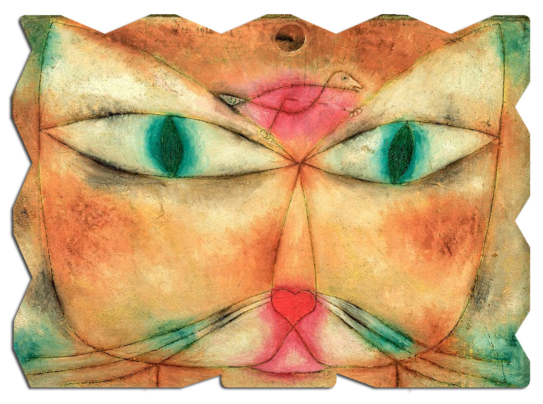Ecru Puzzles - Paul Klee Cat and Bird Wooden Jigsaw Puzzle