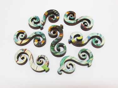 Artifact Puzzles - Hayley Lever Dancing Boats Marblehead Wooden Jigsaw Puzzle