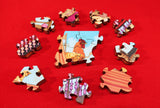 Ecru Puzzles - Edward Binkley Village Scene Wooden Jigsaw Puzzle