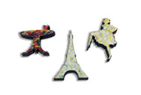 Artifact Puzzles - Seurat Eiffel Tower Wooden Jigsaw Puzzle