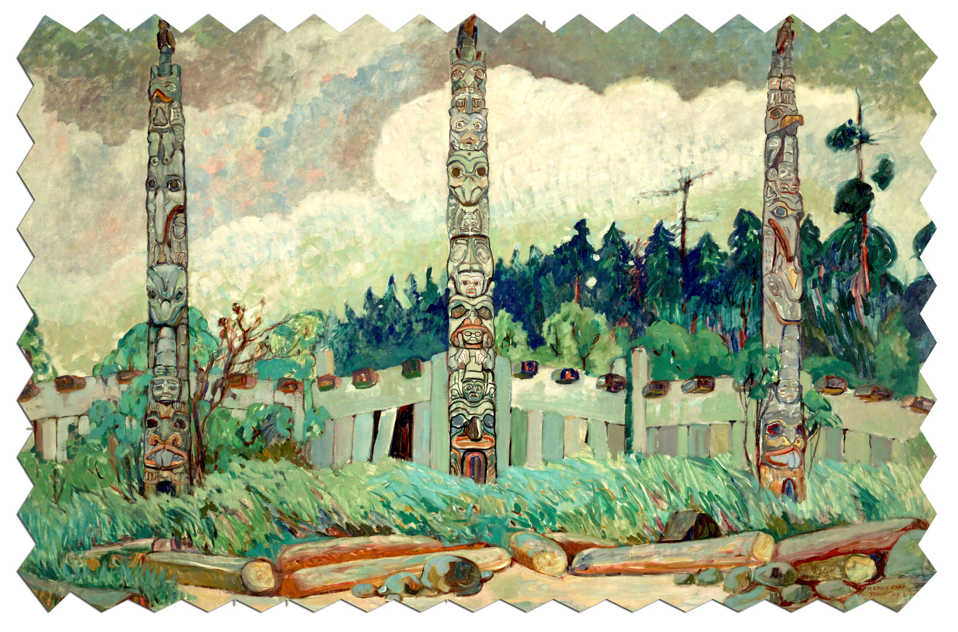 Ecru Puzzles - Emily Carr Tanoo Wooden Jigsaw Puzzle