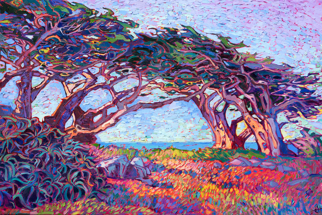 Ecru Puzzles - Erin Hanson Cypress Lights Wooden Jigsaw Puzzle