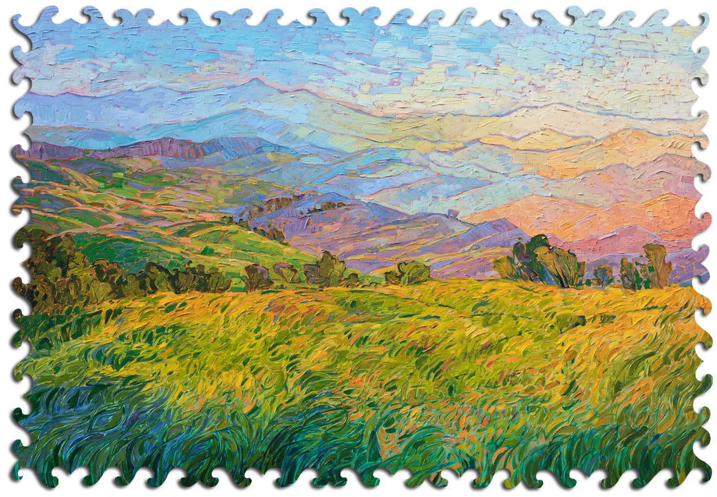 Ecru Puzzles - Erin Hanson Layers Of Afternoon Wooden Jigsaw Puzzle