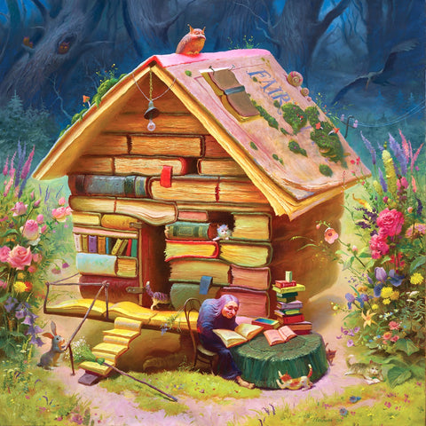 Ecru Puzzles - Rekunenko Fairytale Cottage Wooden Jigsaw Puzzle