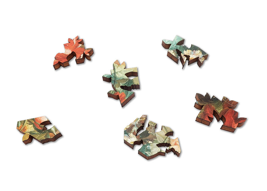 Artifact Puzzles - Roedig Flowers Wooden Jigsaw Puzzle