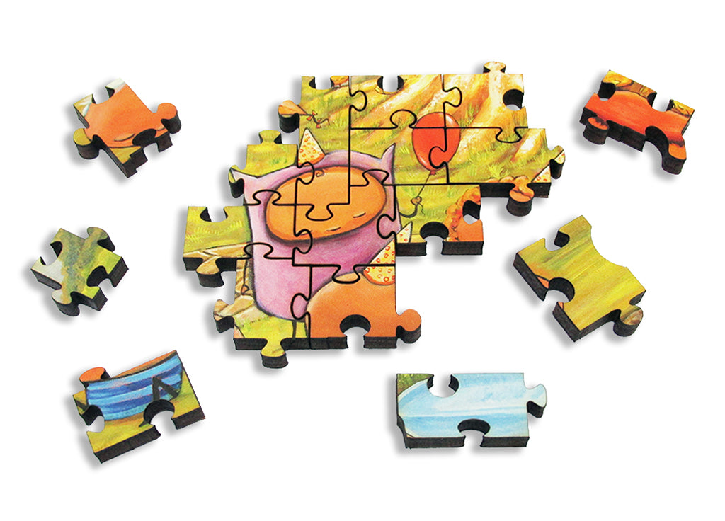 Artifact Puzzles - Vikram Madan Forecast Says Rain Wooden Jigsaw Puzzle