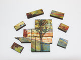Artifact Puzzles - Egon Schiele Four Trees Wooden Jigsaw Puzzle