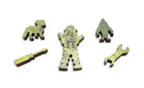 Artifact Puzzles - Eric Joyner Great Robot Migration Wooden Jigsaw Puzzle
