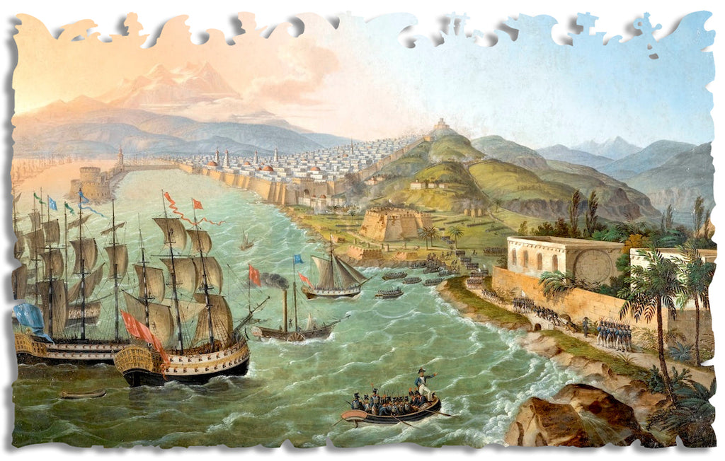 Artifact Puzzles - Carl Ludwig Hofmeister Flotilla Before Algiers Wooden Jigsaw Puzzle