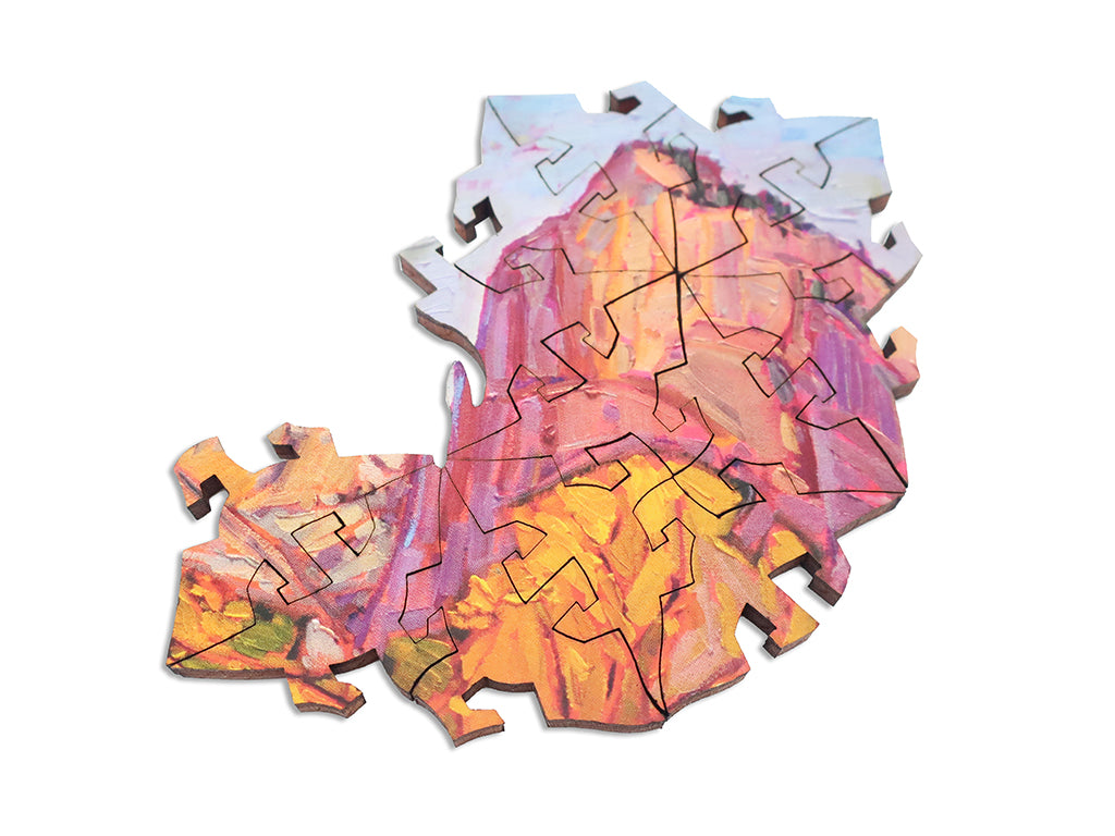 Ecru Puzzles - Erin Hanson Hues Of Zion Wooden Jigsaw Puzzle