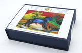 Artifact Puzzles - Franz Marc 1912 Blue Horse Wooden Jigsaw Puzzle