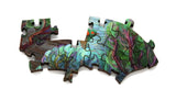 Artifact Puzzles - Aaron Wolf Spring Migration Through Disintegration Falls Wooden Jigsaw Puzzle