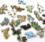 Artifact Puzzles - Carl Ludwig Hofmeister Flotilla Before Algiers Wooden Jigsaw Puzzle