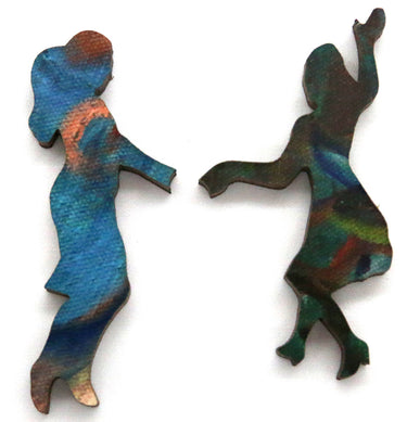 Artifact Puzzles - Munch Dance On The Beach Wooden Jigsaw Puzzle