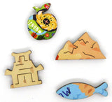Artifact Puzzles - Liv Wan China Food Map Wooden Jigsaw Puzzle