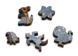 Artifact Puzzles - Alfredo Arreguin Jaguars Diptych Wooden Jigsaw Puzzle
