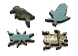 Artifact Puzzles - Audubon Woodpeckers Wooden Jigsaw Puzzle