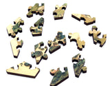 Artifact Puzzles - Tanomura Chokunyu White Clouds And Crimson Trees Wooden Jigsaw Puzzle
