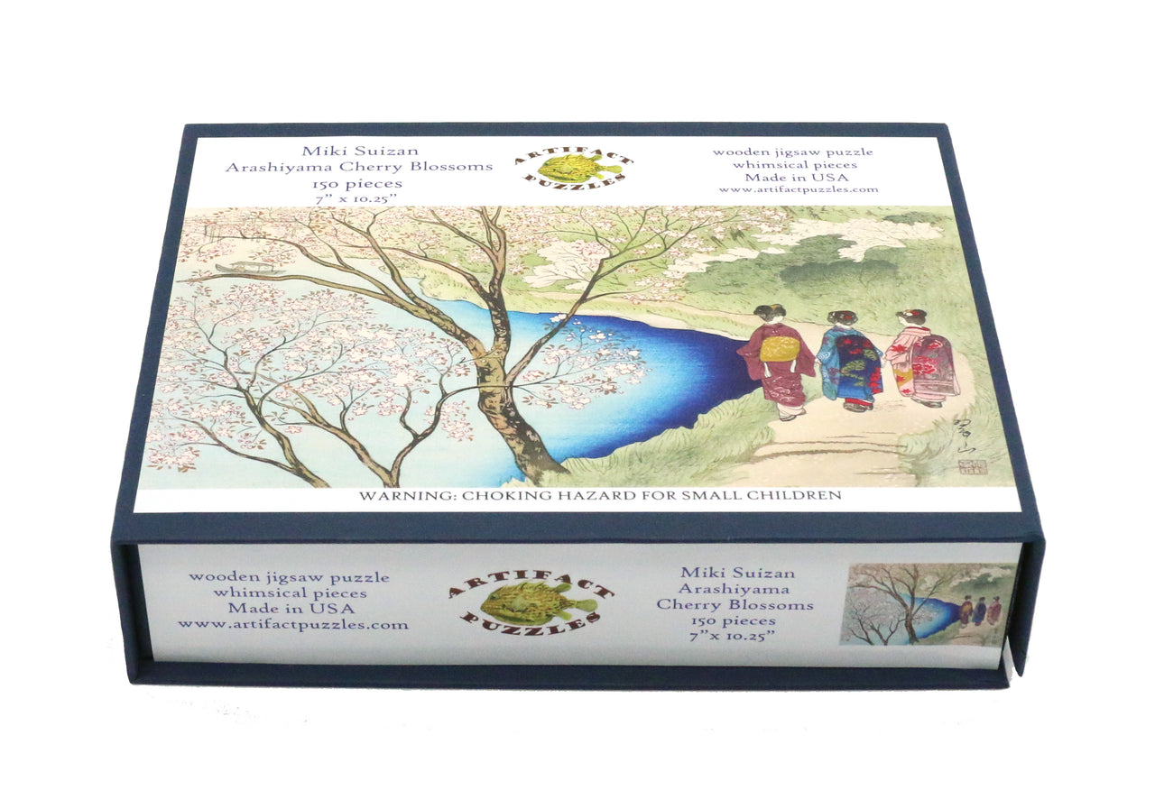 Puzzle of Japanese women walking by the lake