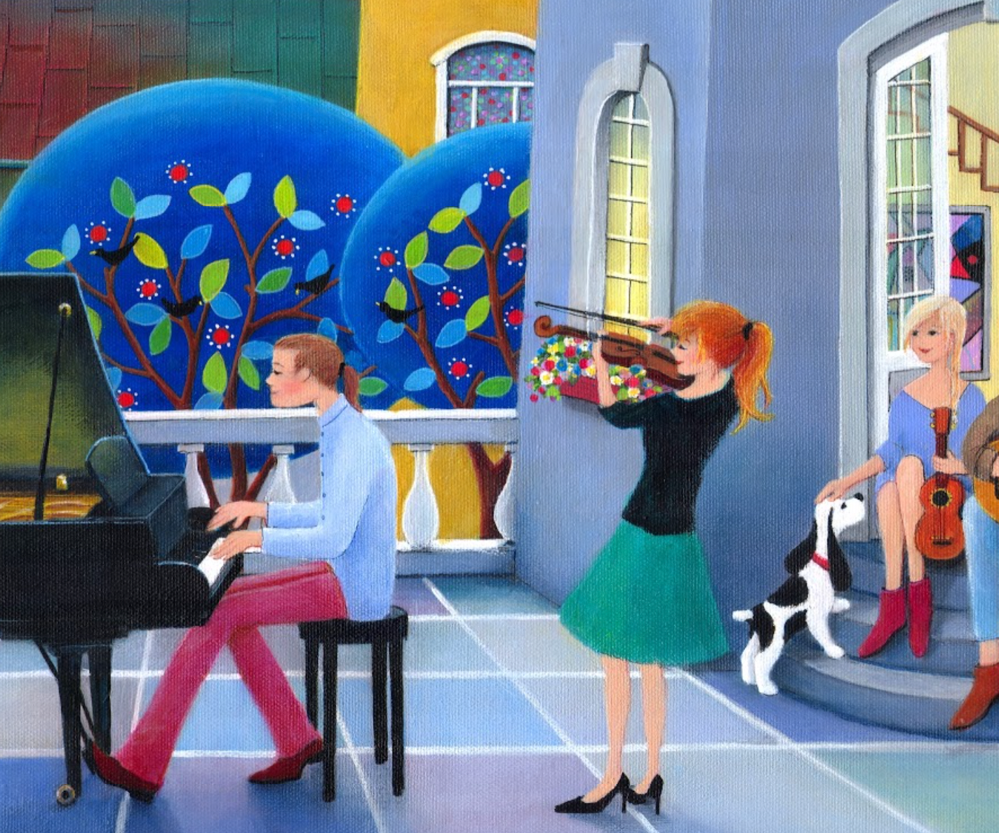 Artifact Puzzles - Iwona Lifsches Jazzy Night Wooden Jigsaw Puzzle