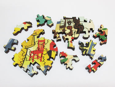 Artifact Puzzles - Jim Flora Jazz Quintet Wooden Jigsaw Puzzle