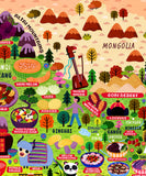 Artifact Puzzles - Liv Wan China Food Map Wooden Jigsaw Puzzle