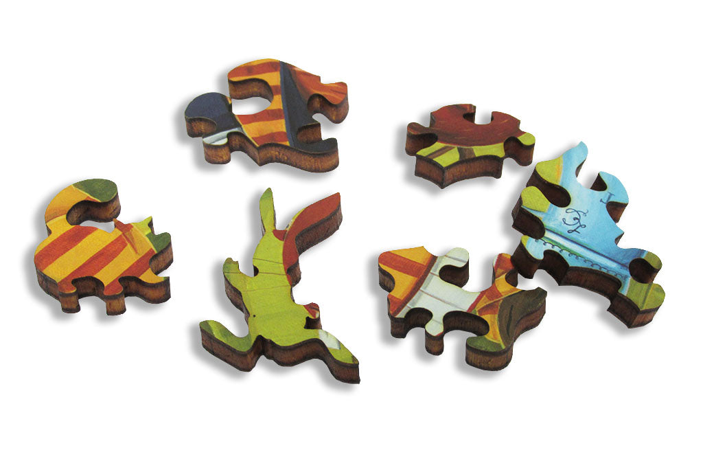 Artifact Puzzles - Justin Hillgrove Mad Tea Party Wooden Jigsaw Puzzle