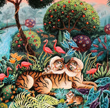 Artifact Puzzles - Marie Amalia Pride Of Peacocks Wooden Jigsaw Puzzle