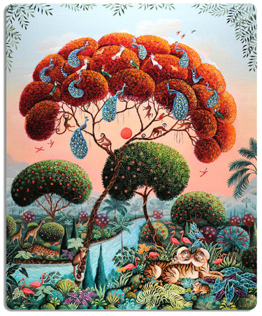 Artifact Puzzles - Marie Amalia Pride Of Peacocks Wooden Jigsaw Puzzle