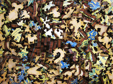 Artifact Puzzles - Susan Loy Shakespeare Marriage Of True Minds Sonnet Wooden Jigsaw Puzzle