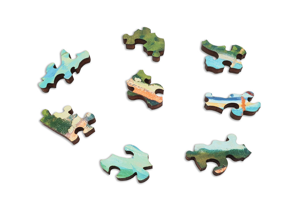 Ecru Puzzles - Albert Marquet Porquerolles Afternoon Wooden Jigsaw Puzzle