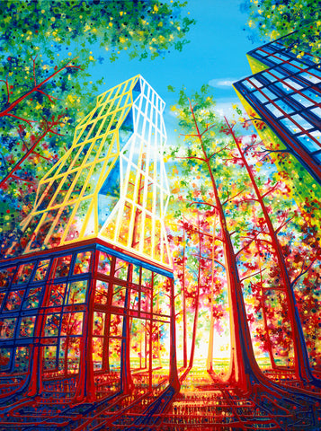 Stumpcraft Puzzles - Amy Shackleton Urban Treehouse Wooden Jigsaw Puzzle