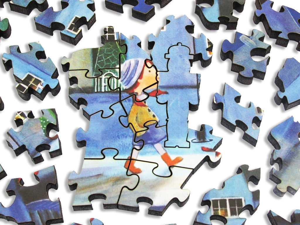 Artifact Puzzles - Iwona Lifsches Santa Claus Delivery Wooden Jigsaw Puzzle