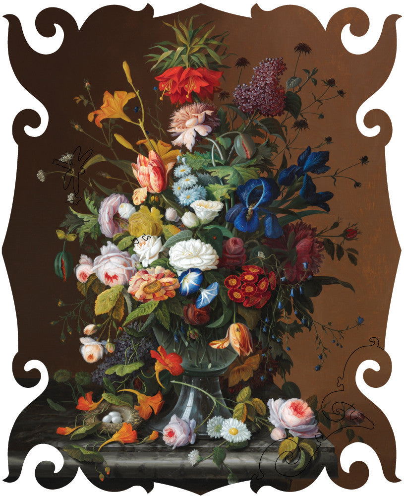 Artifact Puzzles - Severin Roesen Flower Still Life Wooden Jigsaw Puzzle