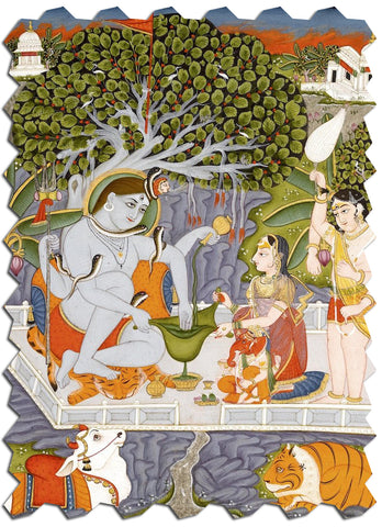 Artifact Puzzles - Shiva And His Family Wooden Jigsaw Puzzle
