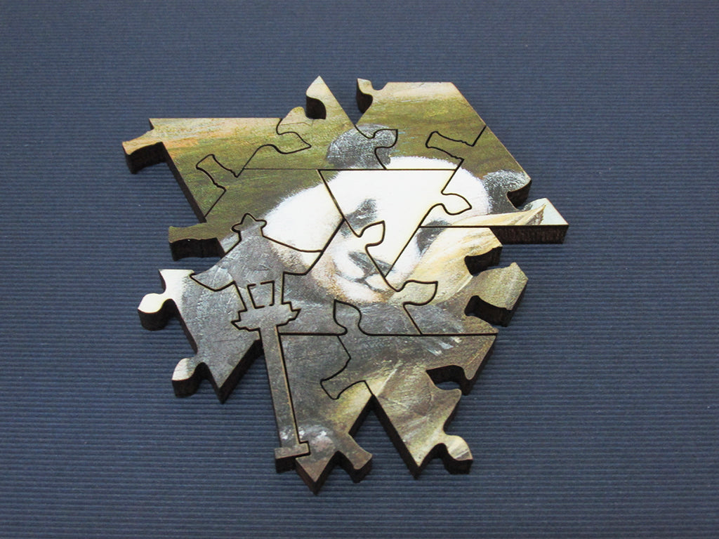 Artifact Puzzles - Tyson Grumm Slacking Pandas Wooden Jigsaw Puzzle Puzzle